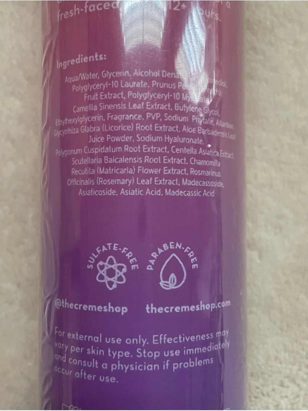 Hello Kitty Limited Edition Pink Makeup Setting Spray - Hydrating Finish